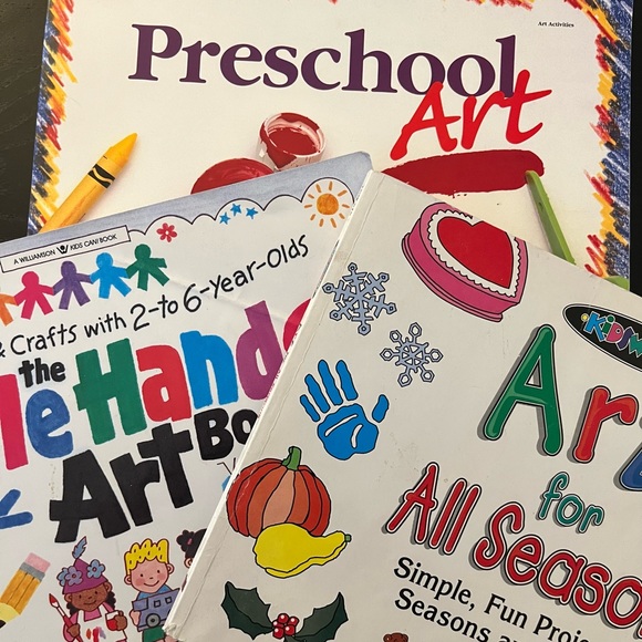 Source Unknown Other - Set of 3 preschool art books